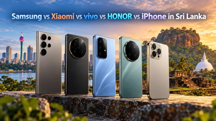 Samsung vs Xiaomi vs vivo vs HONOR vs iPhone in Sri Lanka