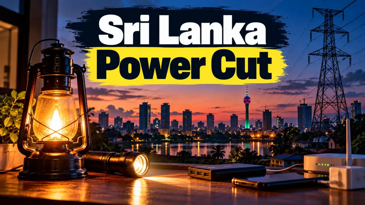 Sri Lanka Power Cut at Dusk
